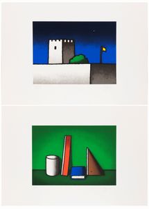 TINO  STEFANONI - Paesaggio - Natura morta