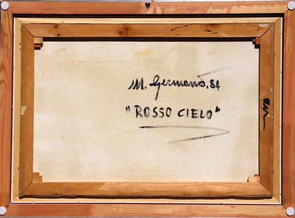 MIMMO GERMANA' : Rosso cielo  - Asta Asta a Tempo | Solo Online - Associazione Nazionale - Case d'Asta italiane