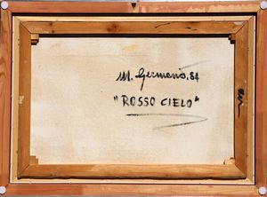 MIMMO GERMANA' : Rosso cielo  - Asta Asta a Tempo | Solo Online - Associazione Nazionale - Case d'Asta italiane
