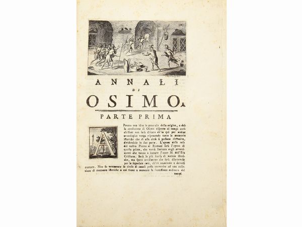 Giuseppe Colucci : Antichit picene dell'abate Giuseppe Colucci patrizio camerinese - Tomo V  - Asta Libri Antichi e d'Arte - Associazione Nazionale - Case d'Asta italiane