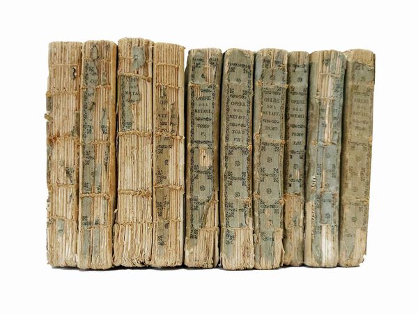 Pietro Metastasio : Opere del signor abate Pietro Metastasio con dissertazioni, osservazioni, e citazioni  - Asta Libri Antichi e d'Arte - Associazione Nazionale - Case d'Asta italiane