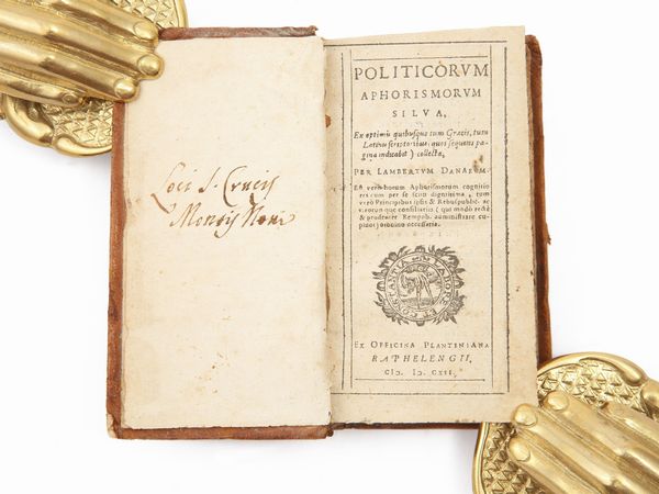 Lambert Daneau : Politicorum aphorismorum silva...  - Asta Libri Antichi e d'Arte - Associazione Nazionale - Case d'Asta italiane