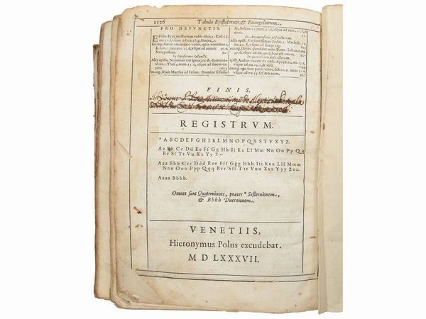 [Biblia, ad vetustissima exemplaria nunc recens castigata]  - Asta Libri Antichi e d'Arte - Associazione Nazionale - Case d'Asta italiane