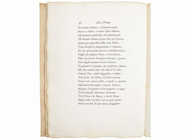 Torquato Tasso : Aminta favola boschereccia di Torquato Tasso ora per la prima volta alla sua vera lezione ridotta  - Asta Libri Antichi e d'Arte - Associazione Nazionale - Case d'Asta italiane
