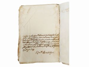 Antico manoscritto Visite episcopali 1742/1747  - Asta Libri Antichi e d'Arte - Associazione Nazionale - Case d'Asta italiane