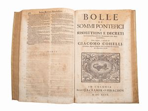 Giacomo Coelli : Commentaria in Bullam X Clementis papae VIII De bono regimine  - Asta Libri Antichi e d'Arte - Associazione Nazionale - Case d'Asta italiane