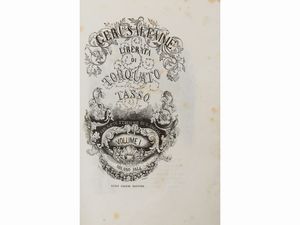 Torquato Tasso - Gerusalemme liberata con note storiche di G. Sacchi