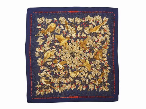 Herms foulard Ciliegie  - Asta Fashion Vintage - Associazione Nazionale - Case d'Asta italiane
