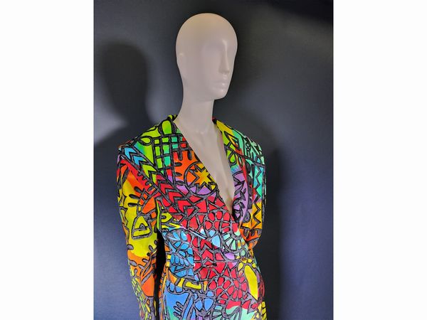 Enrico Coveri completo multicolore  - Asta Fashion Vintage - Associazione Nazionale - Case d'Asta italiane