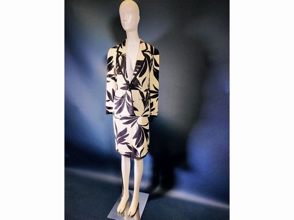 Christian Dior completo bianco e nero  - Asta Fashion Vintage - Associazione Nazionale - Case d'Asta italiane