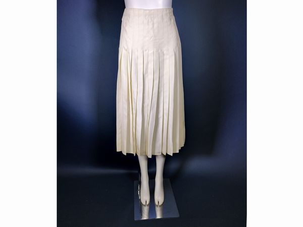 Prada gonna bianca  - Asta Fashion Vintage - Associazione Nazionale - Case d'Asta italiane