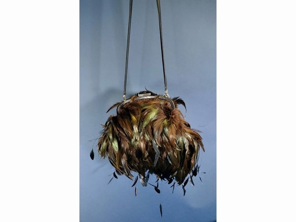 Gucci borsa in piume  - Asta Fashion Vintage - Associazione Nazionale - Case d'Asta italiane