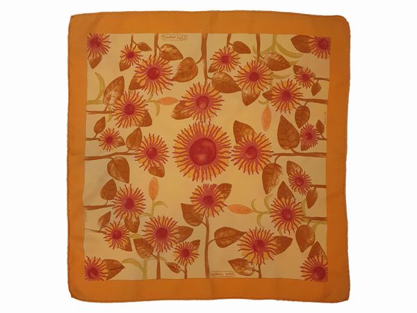 Herms sciarpina da collo Tourne Sols di Jacob Lueth Gavroche  - Asta Fashion Vintage - Associazione Nazionale - Case d'Asta italiane