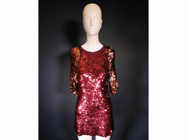 Lanvin abito a pailettes  - Asta Fashion Vintage - Associazione Nazionale - Case d'Asta italiane
