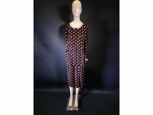 Chanel completo blu e rosso  - Asta Fashion Vintage - Associazione Nazionale - Case d'Asta italiane