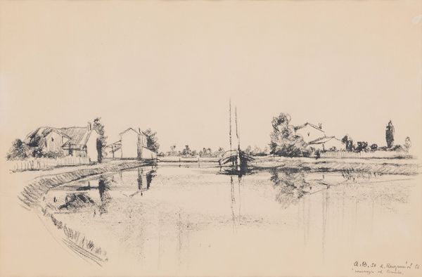 ALDO BERGAMINI : Paesaggio del Brenta  - Asta Arte Moderna e Contemporanea - Associazione Nazionale - Case d'Asta italiane