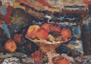 CONTI GASTONE - Fruttiera e frutto