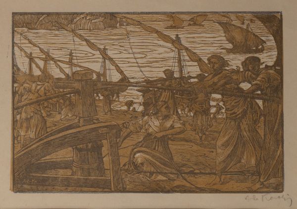 ADOLFO DE CAROLIS : L'argano  - Asta Arte Figurativa tra XIX e XX Secolo - Associazione Nazionale - Case d'Asta italiane