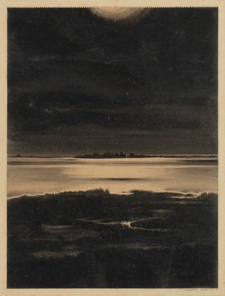 Alberto Martini : Plenilunio nella Valle dei Sette Morti  - Asta Arte Figurativa tra XIX e XX Secolo - Associazione Nazionale - Case d'Asta italiane
