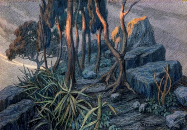 Giovan Battista Crema : Alberi ed agavi  - Asta Arte Figurativa tra XIX e XX Secolo - Associazione Nazionale - Case d'Asta italiane