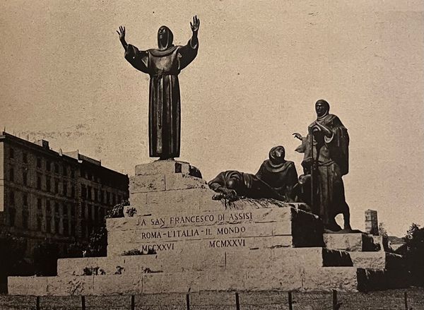 Giuseppe Tonnini : Bozzetto per il monumento di San Francesco in Piazza San Giovanni  - Asta Arte Figurativa tra XIX e XX Secolo - Associazione Nazionale - Case d'Asta italiane