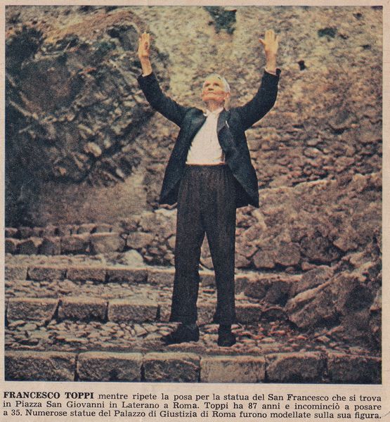 Giuseppe Tonnini : Bozzetto per il monumento di San Francesco in Piazza San Giovanni  - Asta Arte Figurativa tra XIX e XX Secolo - Associazione Nazionale - Case d'Asta italiane