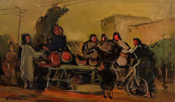 Achille Sdruscia : Il cocomeraro  - Asta Arte Figurativa tra XIX e XX Secolo - Associazione Nazionale - Case d'Asta italiane