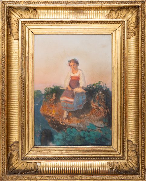 Cesare Uva : Coppia di dipinti con pastorelli  - Asta Arte Figurativa tra XIX e XX Secolo - Associazione Nazionale - Case d'Asta italiane