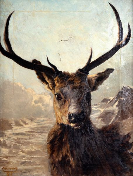 Scuola europea seconda metà del XIX secolo : Il re della montagna  - Asta Arte Figurativa tra XIX e XX Secolo - Associazione Nazionale - Case d'Asta italiane