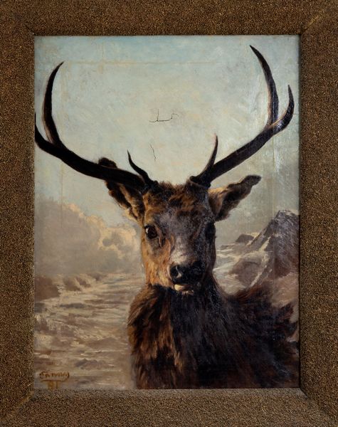 Scuola europea seconda metà del XIX secolo : Il re della montagna  - Asta Arte Figurativa tra XIX e XX Secolo - Associazione Nazionale - Case d'Asta italiane