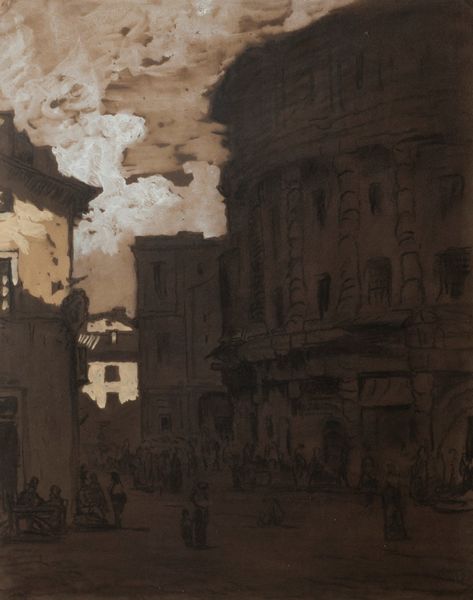 Scuola romana fine del XIX secolo : Roma, veduta del teatro di Marcello  - Asta Arte Figurativa tra XIX e XX Secolo - Associazione Nazionale - Case d'Asta italiane