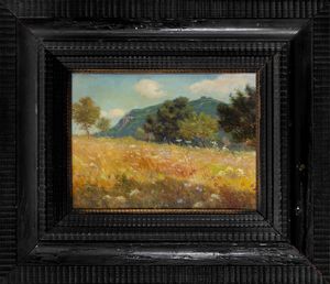 Carlo Montani : Prato estivo  - Asta Arte Figurativa tra XIX e XX Secolo - Associazione Nazionale - Case d'Asta italiane