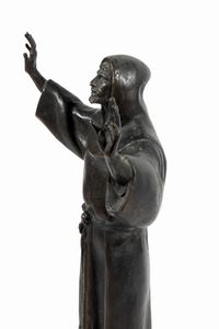 Giuseppe Tonnini : Bozzetto per il monumento di San Francesco in Piazza San Giovanni  - Asta Arte Figurativa tra XIX e XX Secolo - Associazione Nazionale - Case d'Asta italiane