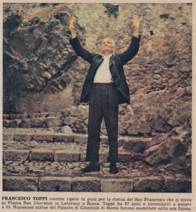 Giuseppe Tonnini : Bozzetto per il monumento di San Francesco in Piazza San Giovanni  - Asta Arte Figurativa tra XIX e XX Secolo - Associazione Nazionale - Case d'Asta italiane