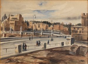 Luigi Surdi - Roma, Ponte S. Angelo