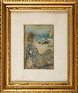 Gennaro Villani : Bagnante  - Asta Arte Figurativa tra XIX e XX Secolo - Associazione Nazionale - Case d'Asta italiane