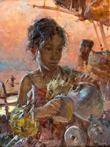Giacomo Moretti - Bambina con brocca