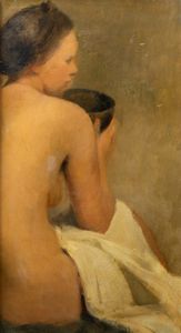 Carlo Siviero - Nudo femminile di spalle