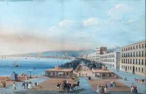 Attribuito a Giuseppe Scoppa (attivo a Napoli alla metà del XIX secolo) - Napoli, Villa Reale