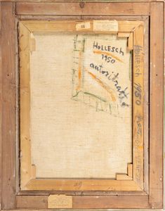 CARLO HOLLESCH : Autoritratto  - Asta Arte Figurativa tra XIX e XX Secolo - Associazione Nazionale - Case d'Asta italiane