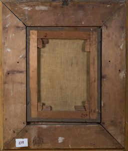 PIO SANQUIRICO : Ritratto di anziana con orecchini d'oro  - Asta Arte Figurativa tra XIX e XX Secolo - Associazione Nazionale - Case d'Asta italiane