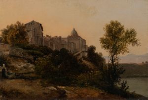 Gian Battista Bassi - Veduta di Castel Gandolfo