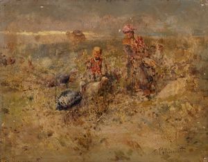 Tito Pellicciotti - Contadinelli e tacchini