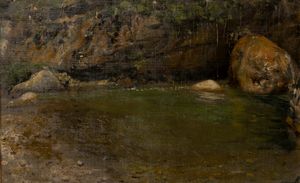 Francesco Paolo  Michetti - Il fiume Orfento