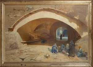 Onorato Carlandi : Il santuario francescano de La Verna  - Asta Arte Figurativa tra XIX e XX Secolo - Associazione Nazionale - Case d'Asta italiane