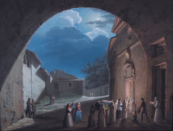 Romolo Liverani : Funerale  - Asta PARADE II - DIPINTI E SCULTURE DEL XIX E XX SECOLO - Associazione Nazionale - Case d'Asta italiane