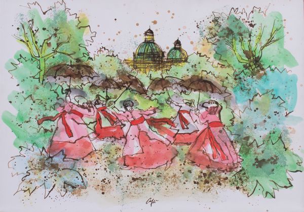 Nino Caffè : Pretini  - Asta PARADE III - ARTE MODERNA, CONTEMPORANEA E GRAFICA - Associazione Nazionale - Case d'Asta italiane