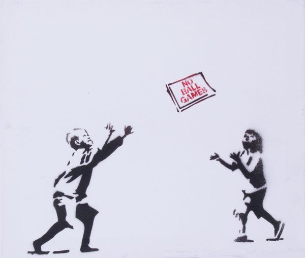 Banksy : No Ball Games  - Asta PARADE III - ARTE MODERNA, CONTEMPORANEA E GRAFICA - Associazione Nazionale - Case d'Asta italiane