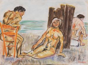 FAUSTO PIRANDELLO - Bagnanti