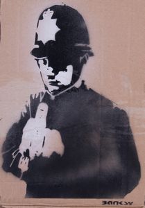 Banksy - Rude copper